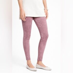 Old Navy Mauve Faux Suede Stevie Leggings